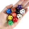 Multi-sided Dice 177mm TRPG DND Digital Dice Game Collection 12 Sided 10 Pieces for Board Games