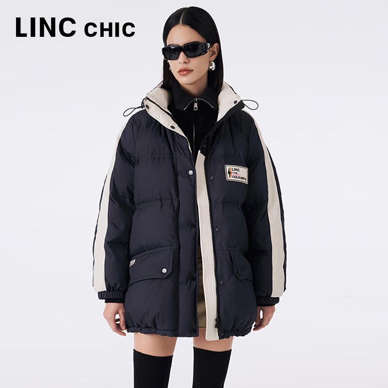Jinyujie Women s Waterproof Loose-Fit Mid-Length 90% Duck Down Puffer Jacket XS (Max 143 lbs)