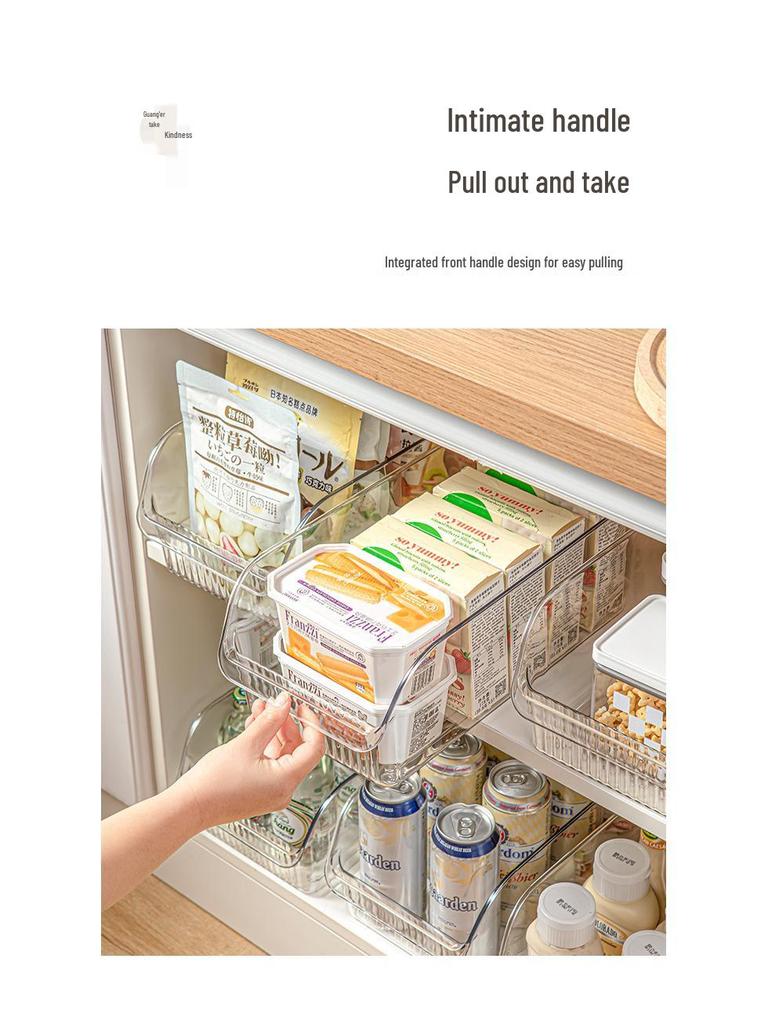 Food-Grade Plastic Kitchen Refrigerator Organizer for Vegetables, Eggs, and More
