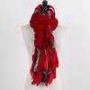 New Lady Knitted Real Rex Rabbit Fur Tassel Scarves Women Winter Warm Natural Rex Rabbit Fur Muffler Thick Knit Real Fur Scarf