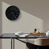 ARNE JACOBSEN BANKERS 43636 21cm Wall Clock, Scandinavian Design (Quiet Design with No Second Hand), Black