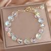 Shiny Crystal Stone Beads Bracelet Fashion Hand Chain New Elasticity Rope Bracelet  Daily