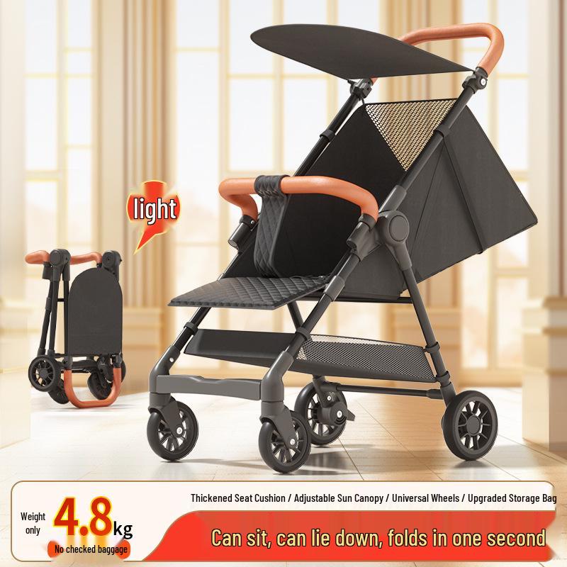 Passeggino Pieghevole Compatto per Bambino: Leggero, Reclinabile e Portatile per Viaggiare Facilmente