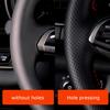DIY Car Steering Wheel Cover Perforated Lerther For Fiat Punto Bravo Linea Qubo Doblo Grande Punto Car Accessories