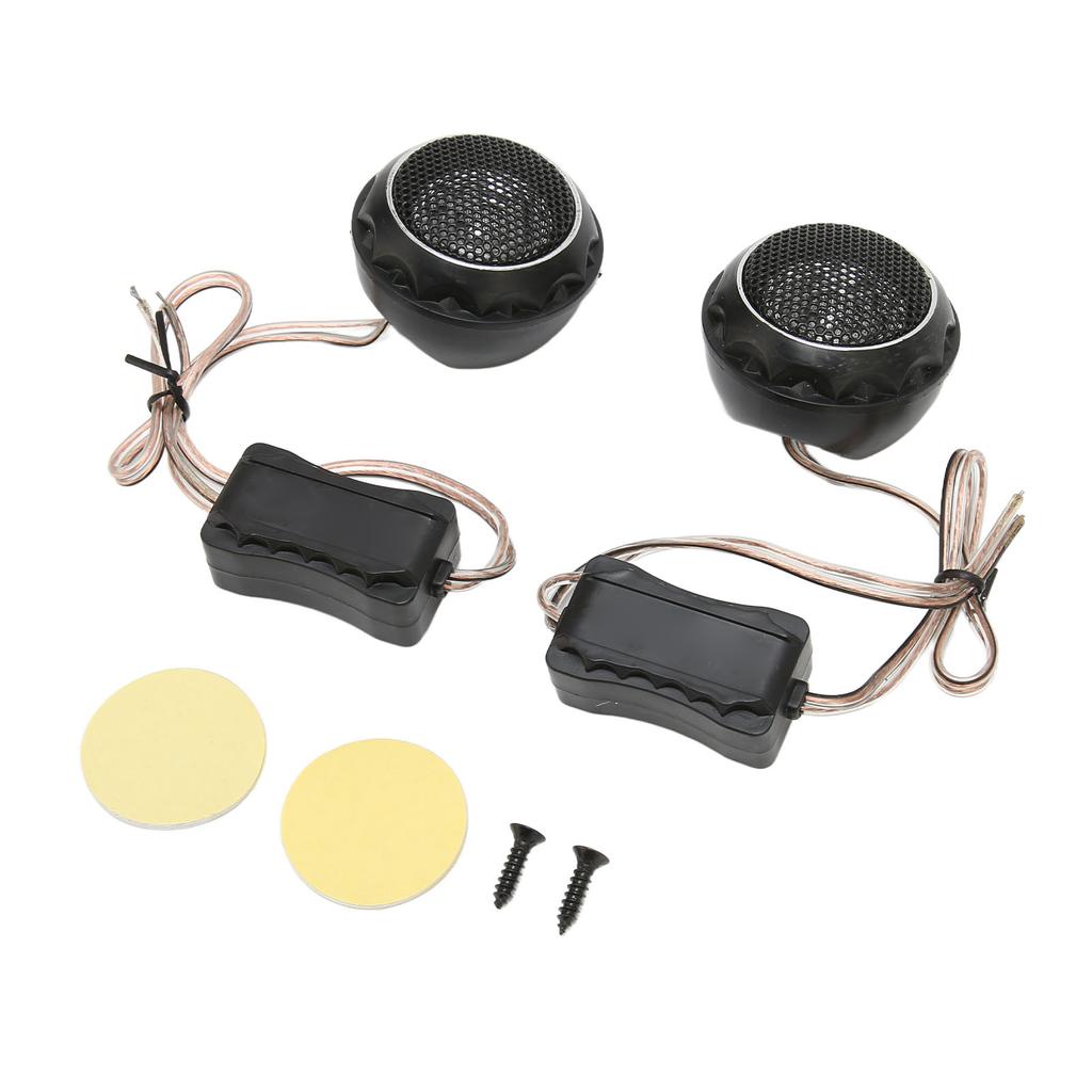 2 Pcs Dome Tweeter 140W Metallic Iron Loudspeaker Universal for Car Audio Systems