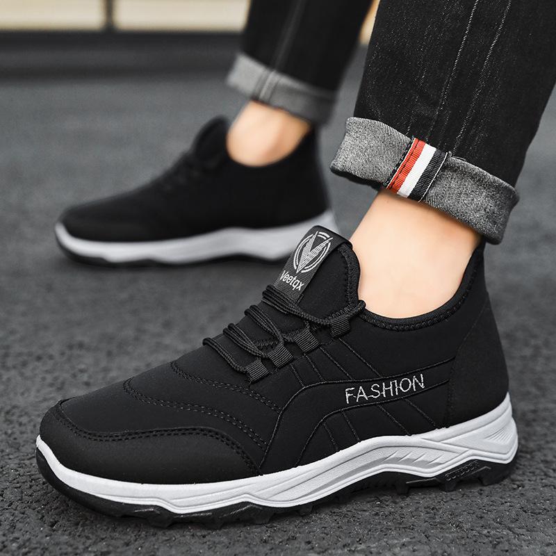 Fashion Men's Shoes Casual Keep Warm Men Cotton Shoes with Fur Luxury Designer Loafers Sneakers Men's Walking Shoes Botas Hombre2024