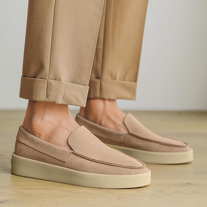 High Quality Men's Loafers Soft Suede Slip-on Shoes Man Flats Lightweight Comfortable Driving Shoes For Man Summer Casual Shoes