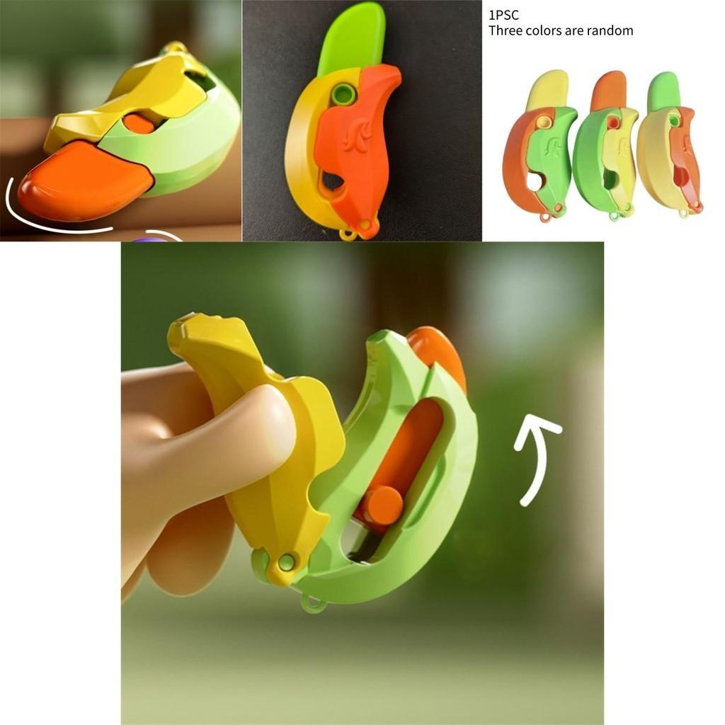 New Gravity 3d Banana Carrot Knife Round Blade Banana Radish Knife Decompression Toy