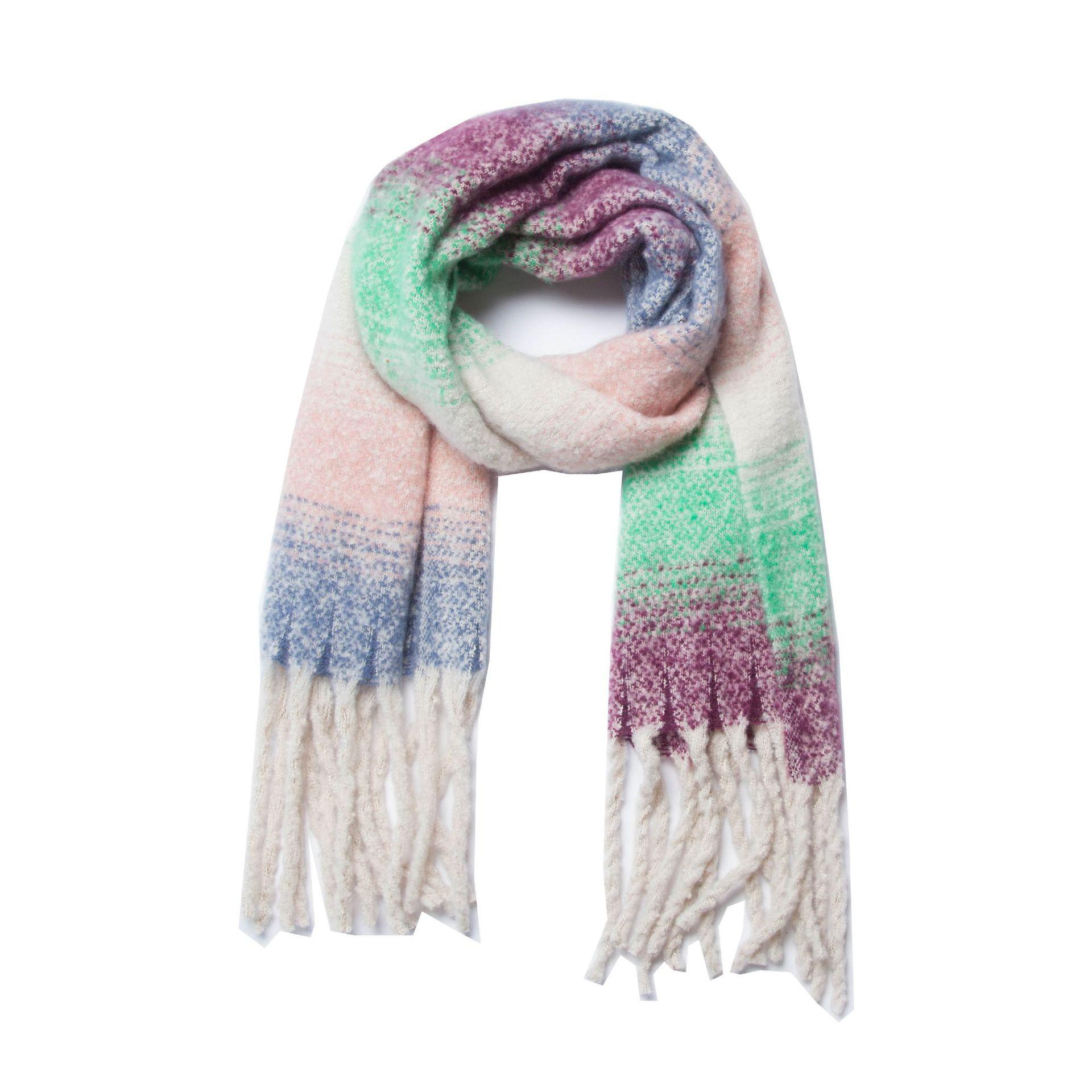 

Осенне-зимний толстый шарф с градиентом и кисточками, женская шаль 09#