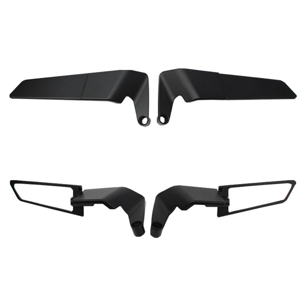 1Pair Frosted Black Stealth Mirrors Aluminum Alloy Adjustable Mirrors  For All Mosaic Lens