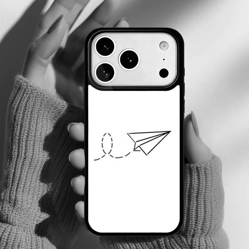 Travel the World of Air Plane Paper Phone Case for iPhone 17 Air 16e 15 14 13 Pro Max Back Cover for 12 11 Pro Coque