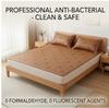 Machine Washable Ice Silk Cooling Mat 150x200/180x200cm, Soft Fitted Sheet 3-Piece Set, Gentle for Sensitive Skin