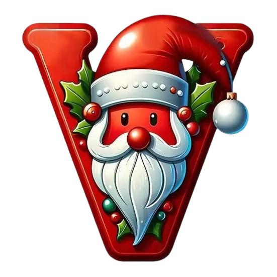 26 Letters Christmas Ornaments Personalized Santa Claus Monogram Initial Letter Xmas Tree Pendant for Tree DIY Craft Home Decor