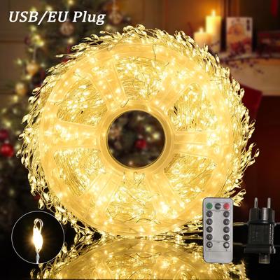 LED Firecracker String Lights Garland Fairy Light Christmas Tree Lights for Wedding Party Christmas Outdoor Decoration 2026