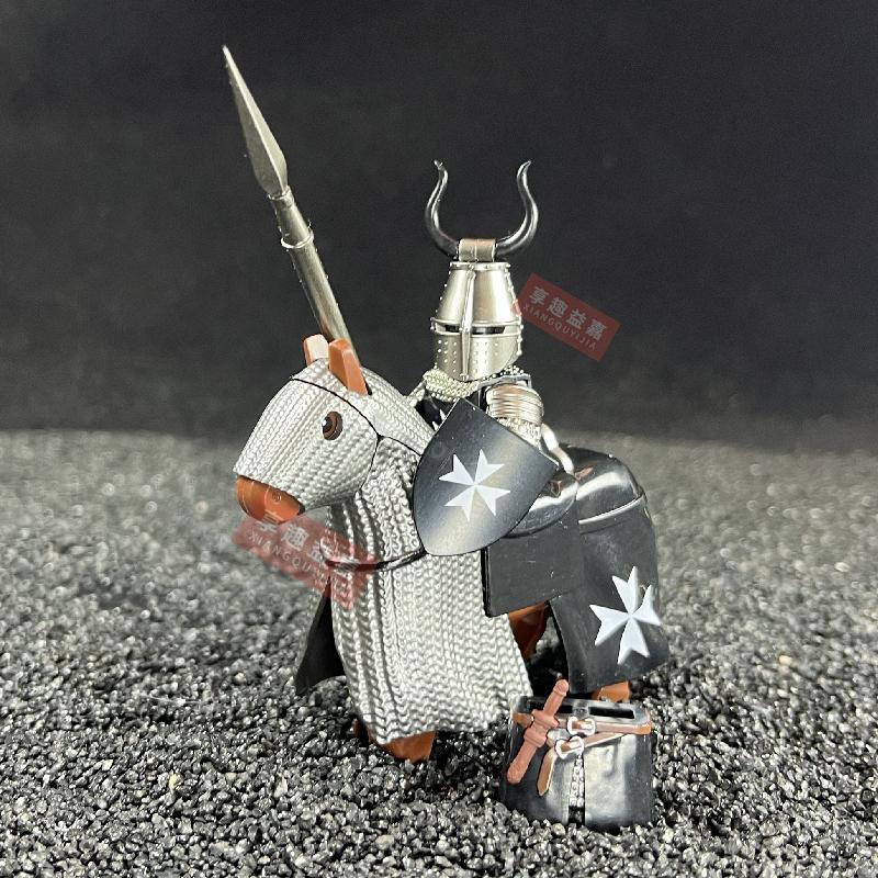 Medieval Hospitaller Teutonic Knights Building Blocks DIY Mini Action Toy Figures Assemble Bricks Children Toys Gifts Series 3