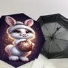 1PC rabbit ornamentAutomatic Open/Close Umbrella with Windproof, 8-Rib Sturdy Canopy, Durable Ribs, Fashionable Design1234A
