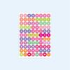 Colorful Small Letter Number Alphabet Kiss Cut  Stickers for Scrapbook Planner Stationery  DIY Arts Crafts