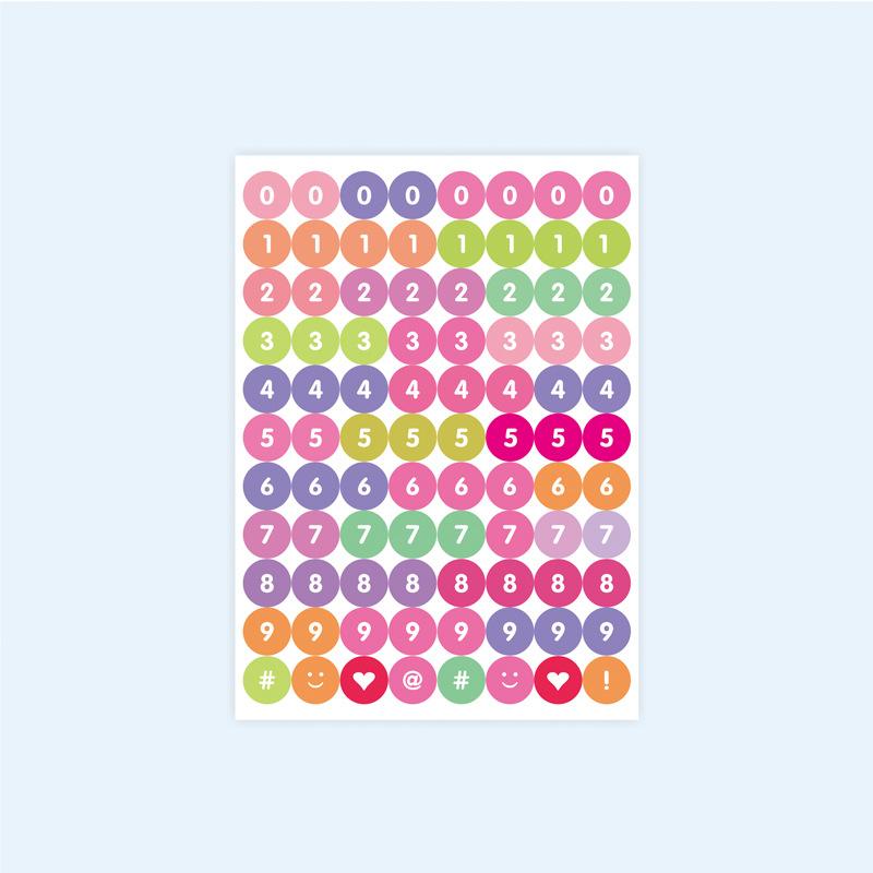 Colorful Small Letter Number Alphabet Kiss Cut  Stickers for Scrapbook Planner Stationery  DIY Arts Crafts