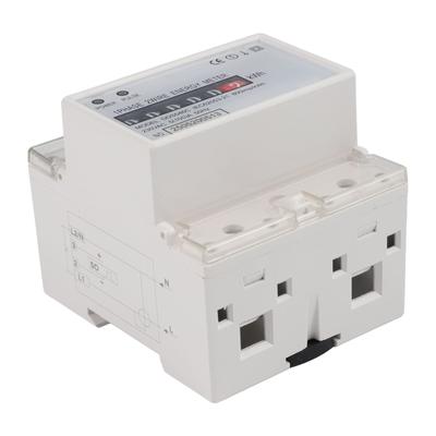 Optical Coupling Isolation DIN Rail Meter Electricity Usage Analysis White Optical Coupling Isolation Energy Meter