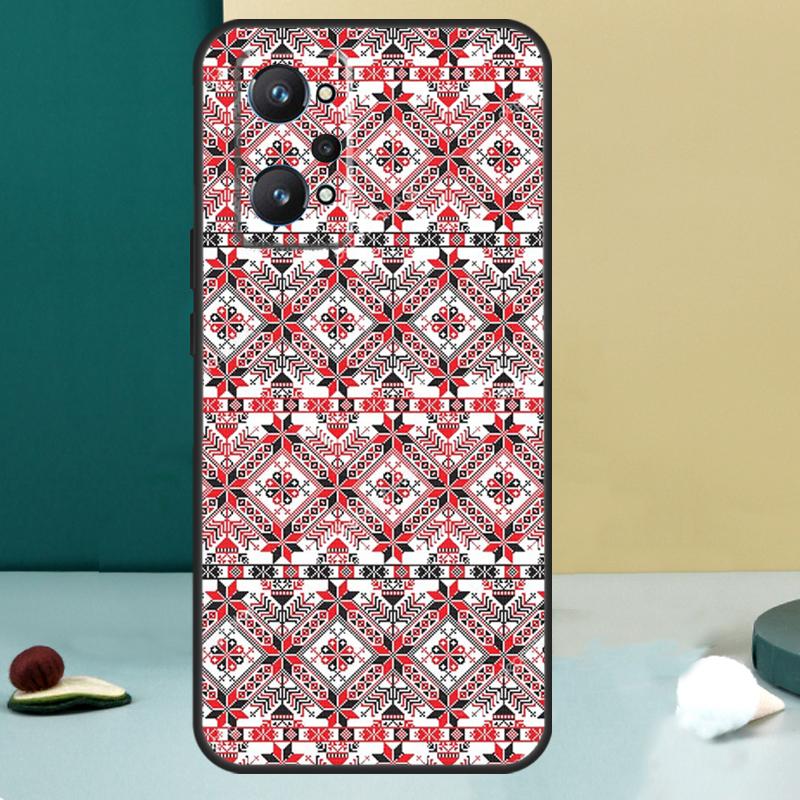 Ukraine Ukrainian embroidery For Realme 14 13 Pro Plus 10 11 12 GT 5 6 6T GT7 Pro C61 C55 C53 C51 C21Y C25S C75 C67 Case