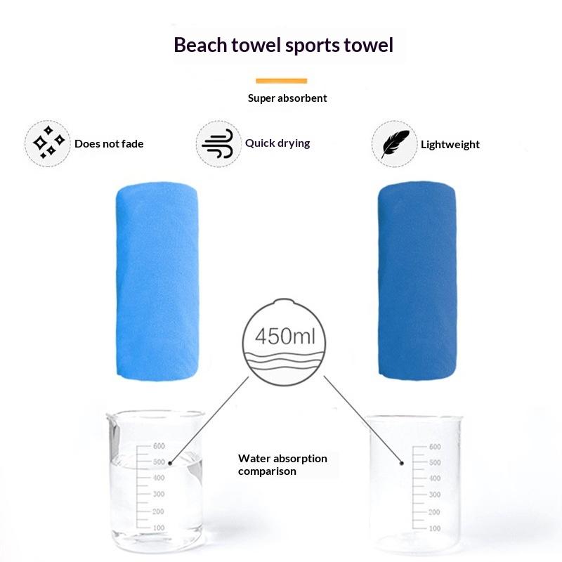 Minimalist Quick-Dry Microfiber Towel for Gym and Yoga Absorbent and Easy Care Design