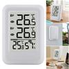 Wireless Weather Station Digital Thermometer Hygrometer Foladable Stand Inside Outside Thermometer 100m Range for Desktop