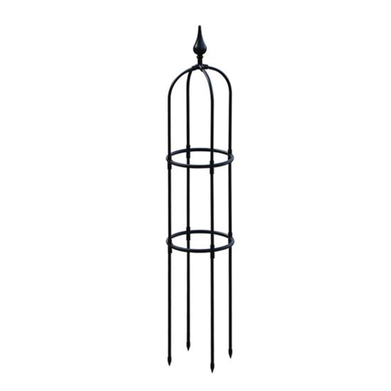 Plant Obelisk Trellis Climbing Plants Garden Tower Trellis Outdoor Rose Bush Support Rustproof Metal Trellis for Potted Plant Clematis Vine Jasmine