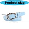 Glossy Dot Print Waist Belt with Oval Pin Closure, Adjustable Skinny Belt for Jeans, Skirts, Dresses, and Daily Styling