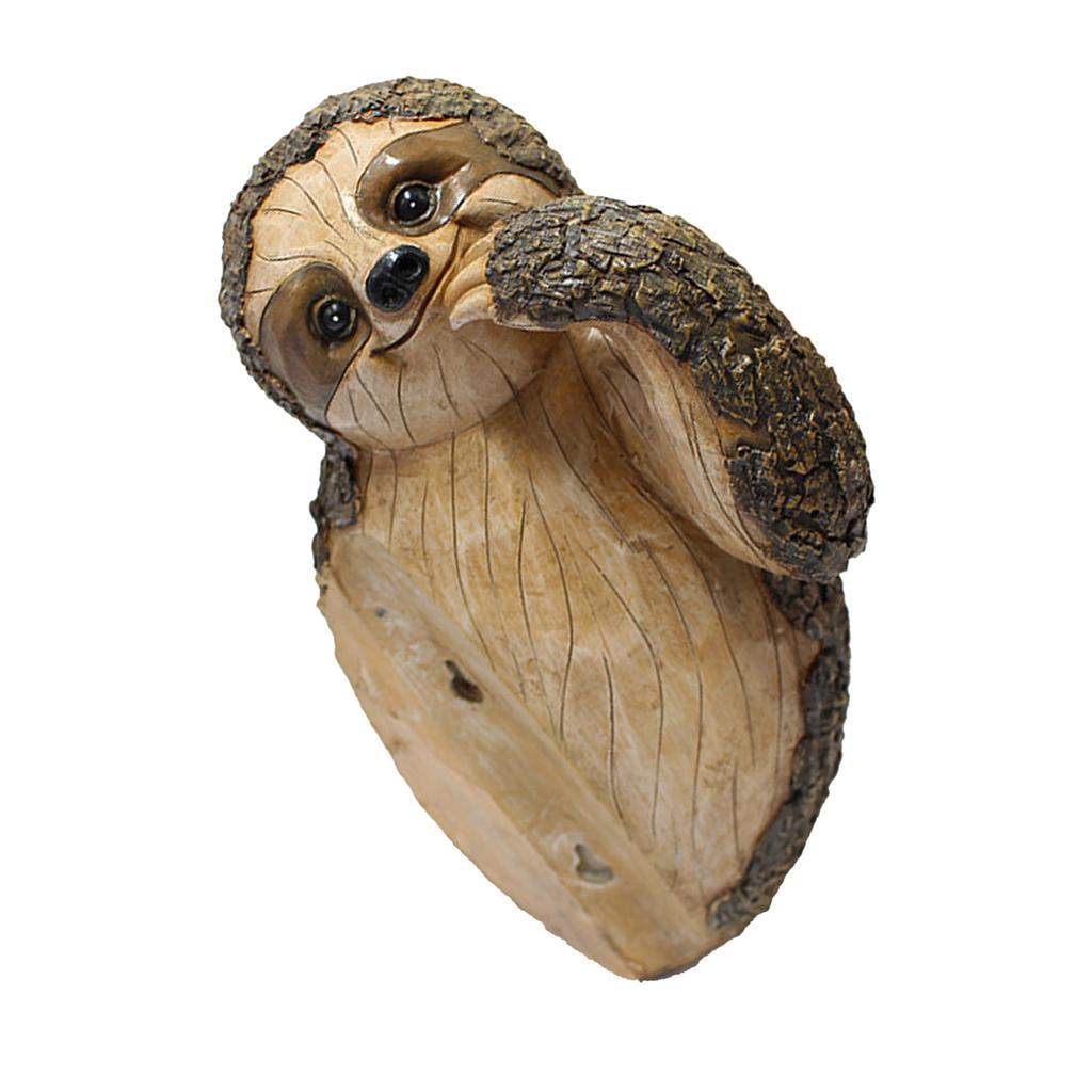 Sloth Tree Hugger Statue Sloth Hanging Tree Decoration Garden Sculpture Outdoor Ornament with Material for Garden Patio Yard Decor