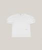 OURO Puff Shirring T-Shirts [ White ]