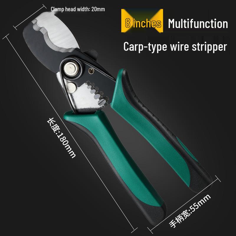 

Яньрань 6 Плоскогубцы с длинными губками и бокорезами, Многофункциональная рукоятка с рычагом, 8 Кусачки для проволоки.