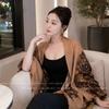 Retro Old Money Style Leopard Shawl Women's Old Money Style Light Luxury Fashion Temperament Scarf High-end Leopard Print Silk Scarf