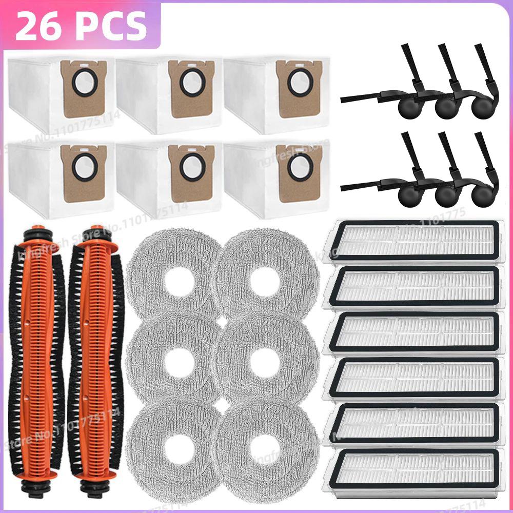 Fit For ( Xiaomi Robot Vacuum 5 / OV31GL, Xiaomi Robot Vacuum 5 Pro / OV21GL ) Parts Tricut Main Side Brush Filter Mop Cloth Bag