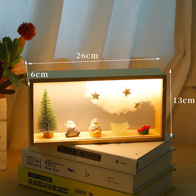 LED Weihnachtsmann Weihnachtsbaum Glas Lampenschirm Geschenk