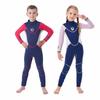 Yuanzu Barns 3 mm Helkroppsvåtdräkt med Långa Ärmar