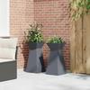 Column Planter 2 Pcs Anthracite 35 X 35 X 73 Cm