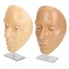 2 Set Makeup Practice Face 5D Silicone Full Face Makeup Mannequin Face with Stand for Emerging