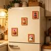Metal Cabinet Ornaments Halloween Pumpkin Frame Refrigerator Magnet, Vintage Ghost Fridge Waterproof Magnets Whiteboard Decorative Magnet for Holiday