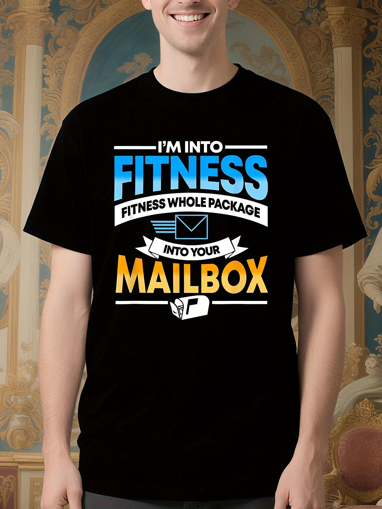 Funny Postal Worker Tshirt - I m Into Fitness Mailbox Gra... XXL