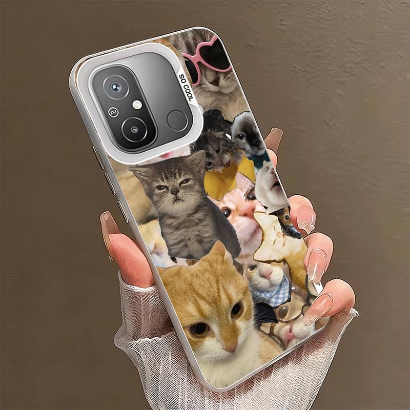

Crying Cats Combine Memes Soft Phone Case for Xiaomi Redmi 15C 15 14C 13C 12C Poco X5 X6 X7 Pro X3 F8 F7 Ultra M8 13 12 Cover Ba Xiaomi Redmi 12C