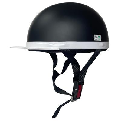 Matte SG Güvenlik için ve BB300 B&B Beyaz Siperlikli Yarım Kask, Siyah, Standart, Mopedler, Scooterlar,