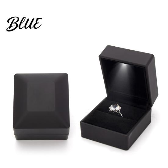 Luce Bianca Anello Display Scatola Luminosa con LED Design Compatto Portatile Romantico Morbido