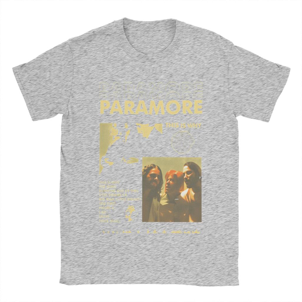 Paramore Band TShirt for Men  Casual Cotton Tees Crew Neck Short Sleeve T Shirt Plus Size Tops