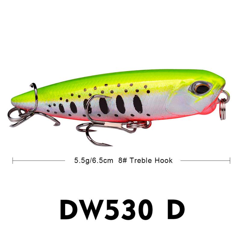Przynęta wędkarska Minnow 5,5 g / 6,5 cm Pływająca przynęta Twarda plastikowa przynęta Przynęta na słodką wodę
