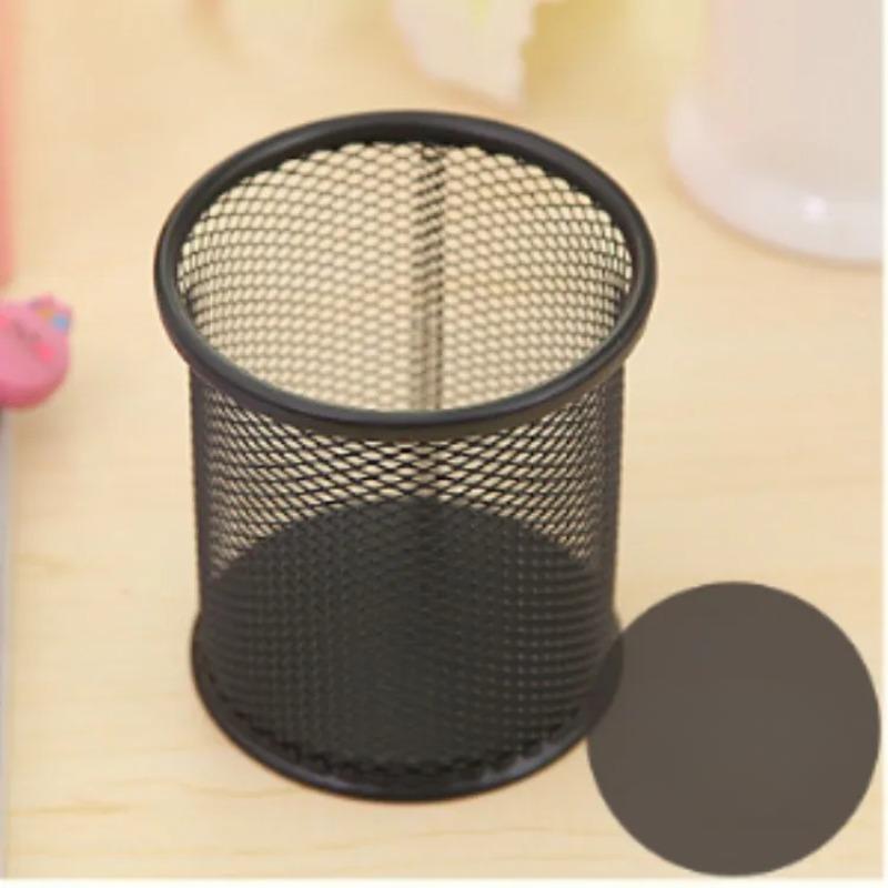 Porta-canetas de escritório, porta-canetas de malha de metal, organizador de lápis e papelaria, suporte para lápis, suprimentos de mesa, porta-lápis