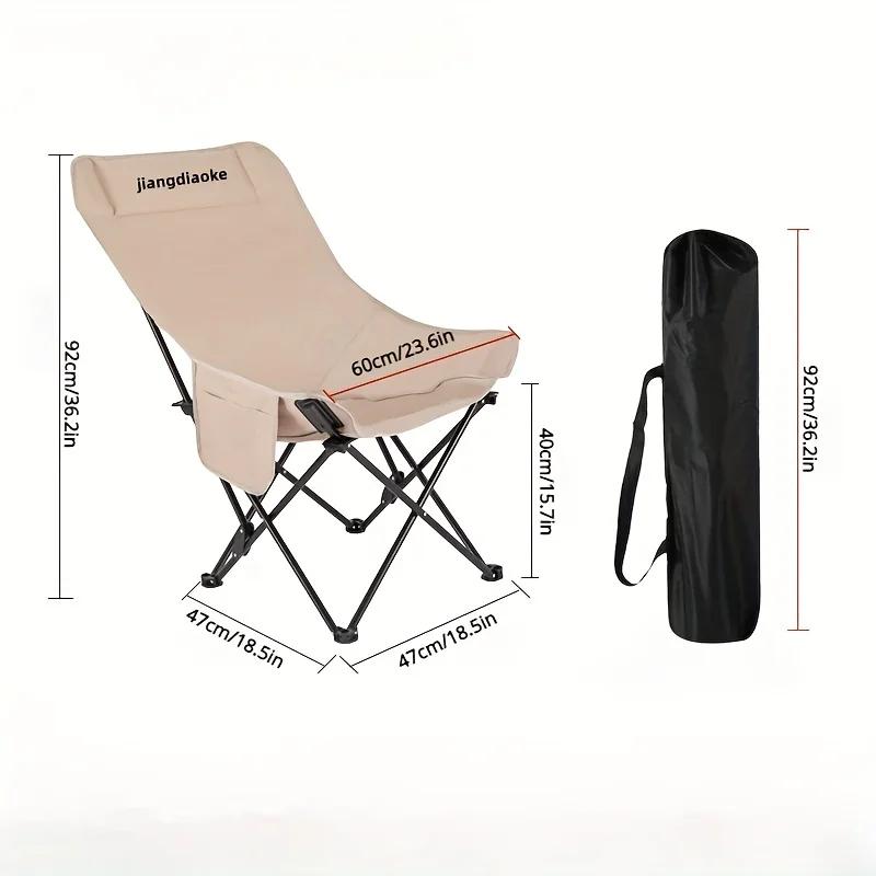 

High back moon chair outdoor barbecue picnic dining table and chair set portable folding chair, camping chairs beach chair