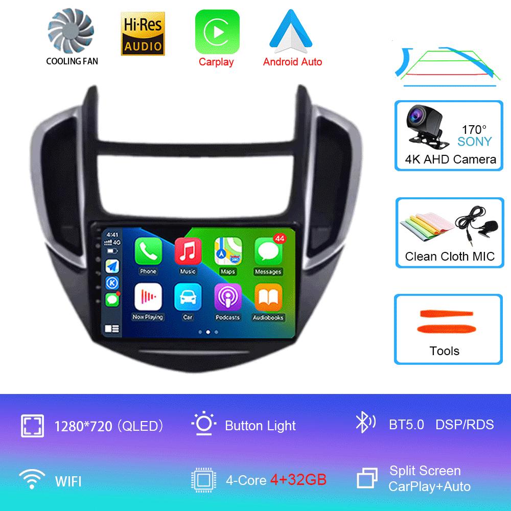 

Автомагнитола Android 14 Для Chevrolet TRAX 2014 2015 2016 Carplay Auto GPS Навигация WIFI+4G 2DIN Головное устройство BT Стерео Видеоплеер