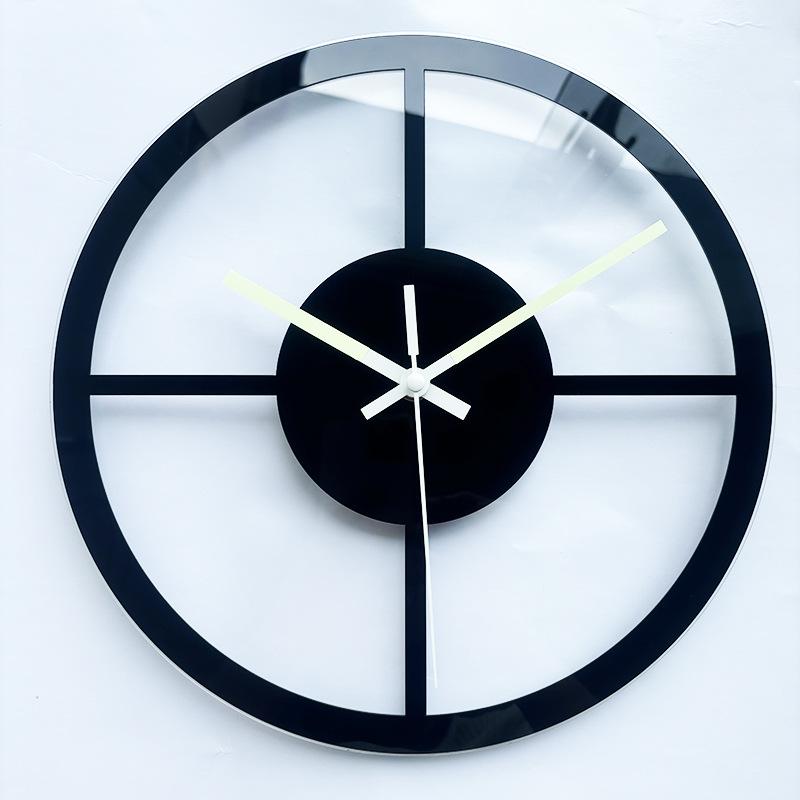 Nordic Simple Living Room Decorative Acrylic Wall Clock - No Drilling Needed, Large Hanging or Table Clock