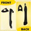 Front Driver Black Exterior Door W Handle Keyhole for Hyundai Sonata 2011-15 EA