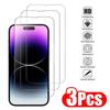 3Pcs Tempered Glass For iPhone 16 15 14 11 12 13 17 Pro Max Screen Protector For iPhone 15 16 Plus XR X XS MAX Clear HD Glass